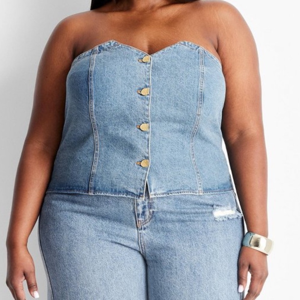 Target Women's Button-Front Denim Corset - Future
Collective™ with Jenee Naylor